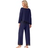 image:imagePrinStory Pajamas for Women Set 2 Piece Compy Full PjsNavy Blue