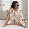 image:imagePrinStory Womens Pajama Sets Capri Pjs Soft Lounge Sets XS4XLFpapricot Pink Shoes