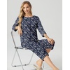 image:imagePrinStory Womens Pajama Sets Capri Pjs Soft Lounge Sets XS4XLFpblue Cashew Flower