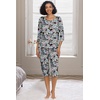 image:imagePrinStory Womens Pajama Sets Capri Pjs Soft Lounge Sets XS4XLFpblue Pink Paisley