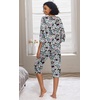 image:imagePrinStory Womens Pajama Sets Capri Pjs Soft Lounge Sets XS4XLFpblue Pink Paisley