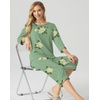 image:imagePrinStory Womens Pajama Sets Capri Pjs Soft Lounge Sets XS4XLFpgreen Camellia