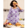 image:imagePrinStory Womens Pajama Sets Capri Pjs Soft Lounge Sets XS4XLFppurple Wh Floral