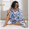 image:imagePrinStory Womens Pajama Sets Capri Pjs Soft Lounge Sets XS4XLFpwihte Porcelain