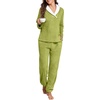 image:imagePrinStory Womens Pajamas Winter Soft Flannel Warm Pjs S2XLAvocado Green