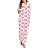 image:imagePrinStory Womens Pajamas Winter Soft Flannel Warm Pjs S2XLFpapricot Red Heart