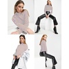 image:imagePrinStory Womens Tops Long Sleeve Shirts Slim Fit Business Dressy Casual Pullover Tee for 2025 TrendyFp Yellow Purple Stripe