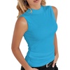 image:imagePrinStory Womens Tops Summer Sleeveless Shirts Business Dressy Casual Pullover Tops for Women 2024 TrendyLake Blue