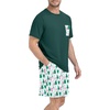 image:imagePrinStory Couples Pajamas Set Shirts and Shorts Summer Comfy Lounge FamilyFp White Pine Tree