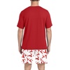 image:imagePrinStory Couples Pajamas Set Shirts and Shorts Summer Comfy Lounge FamilyFp White Red Elk