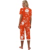 image:imagePrinStory Womens Pajama Sets Capri Pjs Soft Lounge Sets S4XLFporange Red Peony