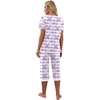 image:imagePrinStory Womens Pajama Sets Capri Pjs Soft Lounge Sets S4XLFppurple Wh Floral