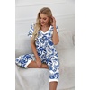 image:imagePrinStory Womens Pajama Sets Capri Pjs Soft Lounge Sets S4XLFpwihte Porcelain
