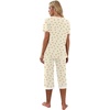 image:imagePrinStory Womens Pajama Sets Capri Pjs Soft Lounge Sets S4XLFpyp Orange Flower