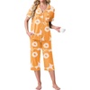 image:imagePrinStory Capri Pajamas for Womens Button Down PjsFpbrief Orange Blossom