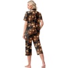 image:imagePrinStory Capri Pajamas for Womens Button Down PjsFpgardenia Flower