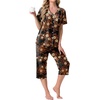 image:imagePrinStory Capri Pajamas for Womens Button Down PjsFpgardenia Flower