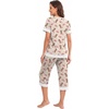 image:imagePrinStory Pajamas for Women Set Capri Pjs Soft Lounge Sets S4XLFpapricot Pink Shoes