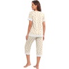 image:imagePrinStory Pajamas for Women Set Capri Pjs Soft Lounge Sets S4XLFpyp Orange Flower
