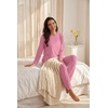 image:imagePrinStory Womens Pajamas Set Soft Long Sleeve Sleepwear S2XLC Pink