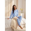 image:imagePrinStory Womens Pajamas Set Soft Long Sleeve Sleepwear S2XLFp Blue Star Moon