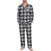 Black White Gradient Plaid