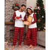 image:imagePrinStory Pajamas Set for Men amp Women Long Sleeve Soft Sleepwear S2XLFp Bk Red Xmas Tree