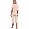 image:imagePrinStory Womens Pajama Sets Capri Pjs Soft Lounge Sets S4XLFpapricot Peony Wreath