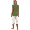 image:imagePrinStory Womens Pajama Sets Capri Pjs Soft Lounge Sets S4XLFparmy Gn Snowy Forest