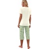 image:imagePrinStory Womens Pajama Sets Capri Pjs Soft Lounge Sets S4XLFpbeige Heart Bouquet
