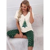 image:imagePrinStory Womens Pajama Sets Capri Pjs Soft Lounge Sets S4XLFpbeige Pine