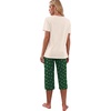 image:imagePrinStory Womens Pajama Sets Capri Pjs Soft Lounge Sets S4XLFpbeige Pine