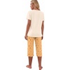 image:imagePrinStory Womens Pajama Sets Capri Pjs Soft Lounge Sets S4XLFpbeige Sunflower