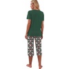 image:imagePrinStory Womens Pajama Sets Capri Pjs Soft Lounge Sets S4XLFpdark Green Snowman