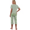 image:imagePrinStory Womens Pajama Sets Capri Pjs Soft Lounge Sets S4XLFplight Green Clover