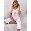 image:imagePrinStory Womens Pajama Sets Capri Pjs Soft Lounge Sets S4XLFplight Purple Lilac