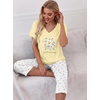 image:imagePrinStory Womens Pajama Sets Capri Pjs Soft Lounge Sets S4XLFplight Yellow Daisy