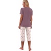 image:imagePrinStory Womens Pajama Sets Capri Pjs Soft Lounge Sets S4XLFppurple Lilac Flower