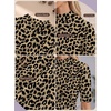image:imagePrinStory Womens Tops Mock Neck Short Sleeve T Shirts Dressy Casual Ribbed Knit Slim Fit Summer Business Going Out Tops 2026B07 Twotone Leopard Khaki