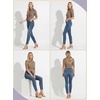 image:imagePrinStory Womens Tops Mock Neck Short Sleeve T Shirts Dressy Casual Ribbed Knit Slim Fit Summer Business Going Out Tops 2026B07 Twotone Leopard Khaki