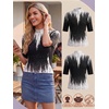 image:imagePrinStory Womens Tops Mock Neck Short Sleeve T Shirts Dressy Casual Ribbed Knit Slim Fit Summer Business Going Out Tops 2026B23 White Black Geometric