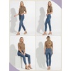 image:imagePrinStory Womens Tops Mock Neck Short Sleeve T Shirts Dressy Casual Ribbed Knit Slim Fit Summer Business Going Out Tops 2026B4 Leopard Apricot