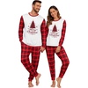image:imagePrinStory Pajamas Set for Men amp Women Long Sleeve Soft Sleepwear S2XLFp Bk Red Xmas Tree