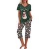 Fp-dark Green Snowman
