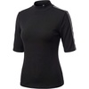 image:imageWomens Dressy Casual Mock Neck Tops Business Casual Half Sleeve Work Shirts01 Black