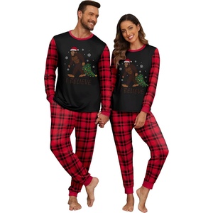 image:imagePrinStory Pajamas Set for Men amp Women Long Sleeve Soft Sleepwear S2XLFp Black Ape Man