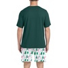 image:imageMens Pajamas Set Short Sleeve Raglan Shirts and Shorts Lounge SleepwearFp White Pine Tree