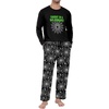 image:imageMens Pajama Set Long Sleeve Shirts and Pants Soft Comfy Pjs Print Sleepwear01 Fp Black Spider
