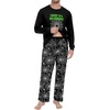 image:imageMens Pajama Set Long Sleeve Shirts and Pants Soft Comfy Pjs Print Sleepwear01 Fp Black Spider