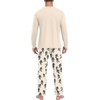 image:imageMens Pajama Set Long Sleeve Shirts and Pants Soft Comfy Pjs Print Sleepwear02 Fp Beige Mummy Wrapped Up